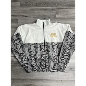 Wacko Maria Guilty Parties Black Leopard Print Full Zip Track Jacket Size XL